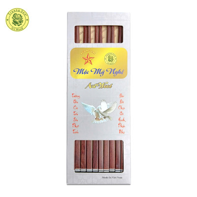 Đũa Gỗ Cao Cấp - Đũa Gỗ Cẩm Lai Ghép Đầu Đen - Đồ Gỗ Nhà Bếp Thương Hiệu Trường Sơn (10 Đôi / Hộp)