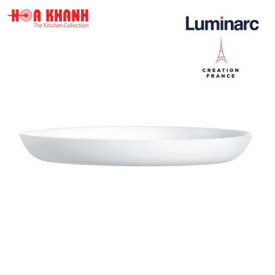 Đĩa Thủy Tinh Luminarc Diwali Lines 19cm đựng thức ăn, kháng vỡ, cường lực - Bộ 3 đĩa - Q1669