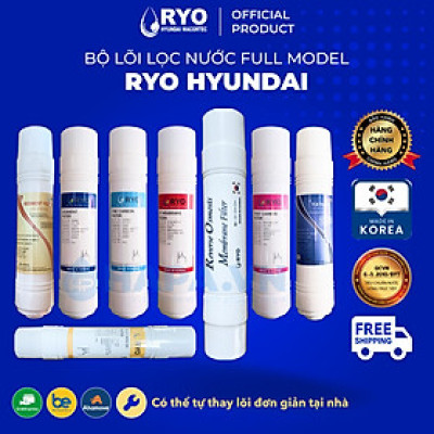 Lõi Lọc Nước RYO Hyundai Đầy Đủ Models, Nhập Khẩu Hàn Quốc, Hàng Chính Hãng | RP901 RP902 RP903 RP100H PGP1000 RP100S Sambon Wacortec - Sediment Pre-carbon Post-carbon TCR FTO UF RO Membrane...