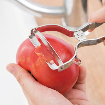 Nạo rau, củ, quả Kokubo bằng inox không gỉ, lưỡi gọt có thể xoay tròn luân phiên hai đầu - nội địa Nhật Bản 