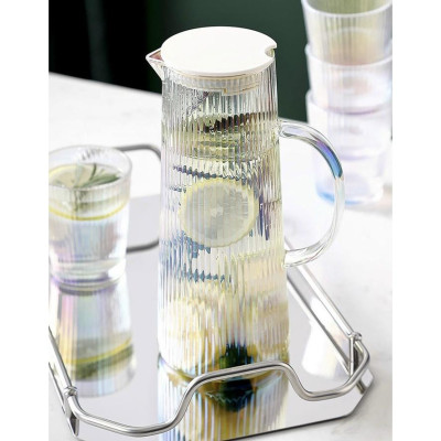 BỘ BÌNH UỐNG NƯỚC KÈM 6 CỐC THỦY TINH CHỊU NHIỆT CAO CẤP