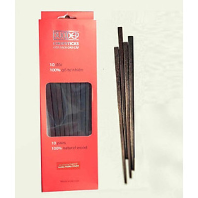 Bộ 10 đôi đũa ăn cao cấp đũa đẹp đũa sạch - Gỗ Trắc