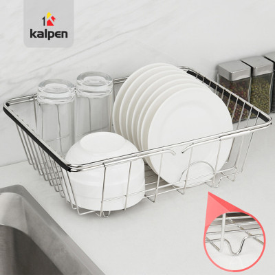 Rổ Gác Inox Trên Chậu Rửa Chén Thông Minh Có Thể Điều Chỉnh Kích Thước  (Kalpen KBRK33) - Hàng Chính Hãng