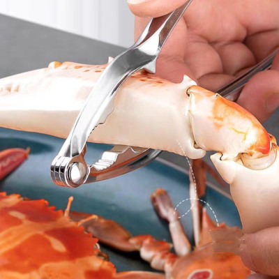 Dụng cụ chuyên dùng ăn hải sản kẹp càng cua, ghẹ,tôm hùm  kẹp các loại hạt trái cây cứng, dụng cụ hỗ trợ đa năng bằng thép không gỉ