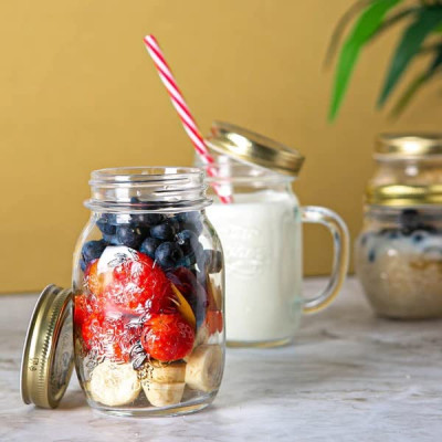 Hũ thủy tinh 1000 ml Quattro Invetro Ý - Hàng Chính Hãng