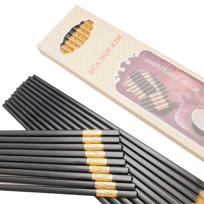 Bộ 10 đôi đũa hợp kim nhựa Acrylic cao cấp MFA HK-2 (Chịu nhiệt 200 độ C)