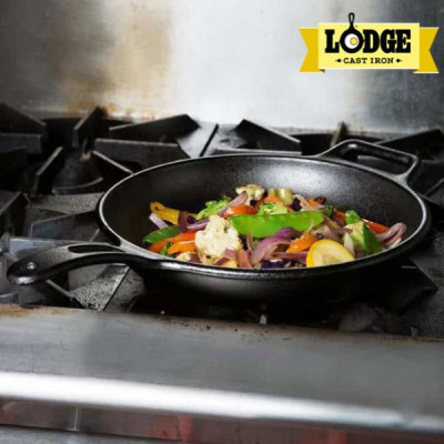 [Chính hãng LOGDE - MỸ] Chảo gang đúc chính hãng Lodge cỡ lớn, thành cong 30.5 cm - L12SK3. Dùng chiên, xào, nướng.