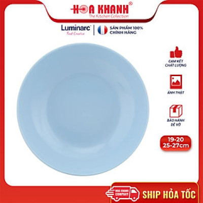 Đĩa Thủy Tinh Luminarc Diwali Light Blue 27cm kháng vỡ, chịu nhiệt - 1 đĩa - P2015