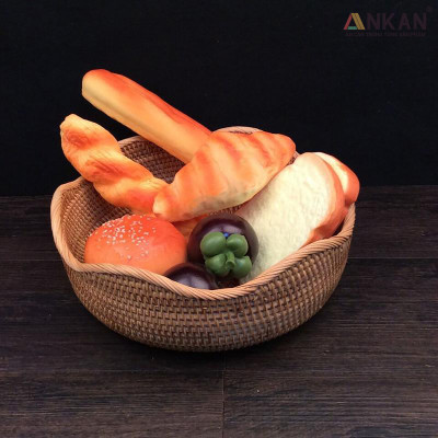 Rổ Đựng Trái Cây, Đồ Khô Chất Liệu Mây Tre Đan Thủ Công, Giỏ Đựng Đồ Decor Nhà Ăn, Phòng Khách