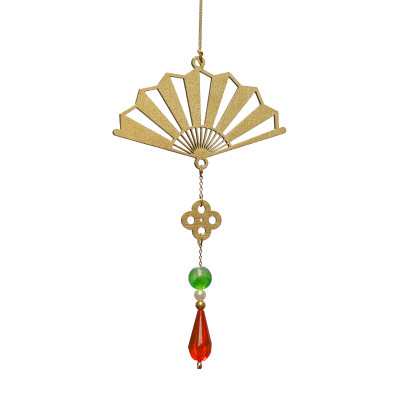 Bộ 11 dây treo trang trí Tết, phụ kiện handmade bằng gỗ sơn đỏ sang trọng , treo Mai, Đào, Lan- COMBO MIX11