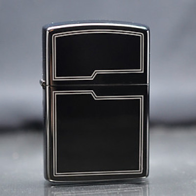 Vỏ Hột Quẹt Bật Lửa Xăng Đá Zorro Z8734 Họa Tiết Kẻ Viền sang trọng - Dùng Xăng Bấc Đá