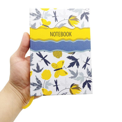 Sổ Bìa Cứng Kẻ Ngang 80gsm Bướm Hoa - The Sun - Mẫu 2