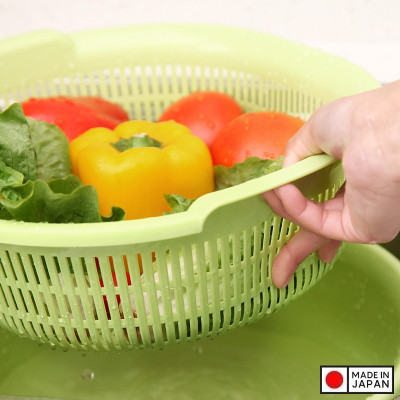 Rổ nhựa dáng oval thương hiệu Sanada Seiko 5.3L - Hàng nội địa Nhật Bản | Made in Japan