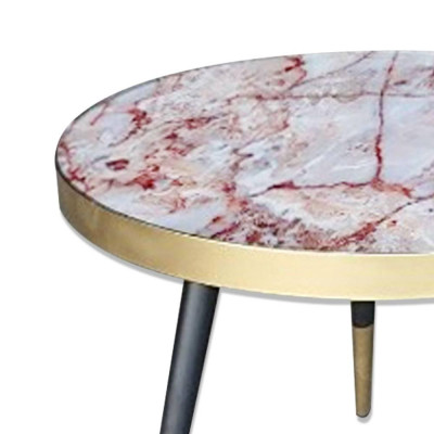 Bàn trà Crotone chân bịt đồng IBIE nhiều tùy chọn