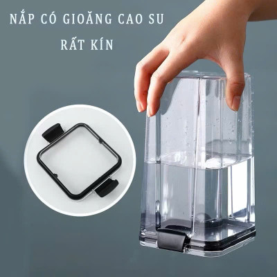 Set 5 Hộp Nhựa Đựng Ngũ Cốc H55, Bánh Kẹo, Thực Phẩm Khô - Hộp Đựng Trong Suốt Nắp Kín Chống Ẩm Cao Cấp - HÀNG CHÍNH HÃNG MINIIN
