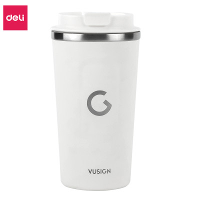 Cốc Giữ Nhiệt Nóng Lạnh Vusign Inox 304 Cao Cấp Viền Cao Su Cách Nhiệt Deli Dung Tích 510ml -Phù Hợp Cà Phê Trà Nước Ép Sinh Tố Đá Du Lịch Đi Học Tập Gym