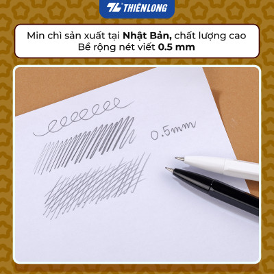 Combo 10 Bút chì bấm Hoshi Thiên Long PC-037/HS - Công nghệ Nhật Bản