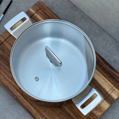 Nồi inox 316 đúc nguyên khối Hàn Quốc size 22cm dung tích 4.5L, bảo hành 5 năm