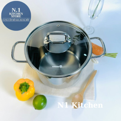 Nồi inox cao cấp Korkmaz Perla thân cao Thổ Nhĩ Kỳ - Bảo hành 4 năm - Hàng Chính Hãng