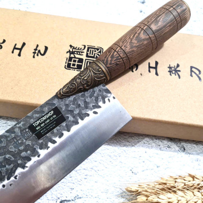 DAO BẾP - DAO THÁI HOA VĂN CAO CẤP MÃ A1 DT151 NT topcomshop vn