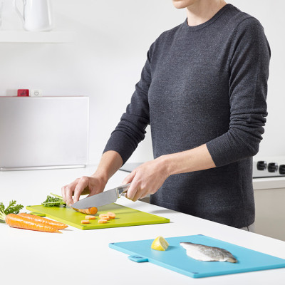 Bộ Thớt Lớn 4 Cái Joseph Joseph 601343 - Index Chopping Board Large (Silver)