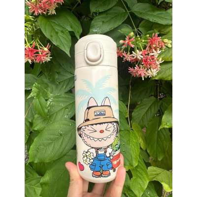 Bình giữ nhiệt LABUBU inox 304 nắp bật tiện lợi cho bé 500ml - giao họa tiết ngẫu nhiên