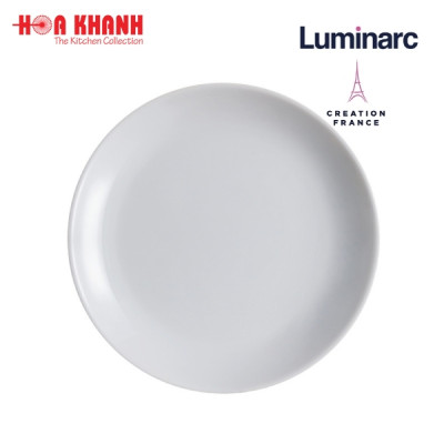 Đĩa Thủy Tinh Luminarc Granit 19cm đựng thức ăn, cường lực, kháng vỡ - Bộ 3 đĩa - P0704