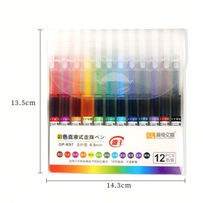 Bộ Bút Gel 12 Màu GP - K97 Đa Năng Tiện Lợi Cho Công Việc Và Học Tập