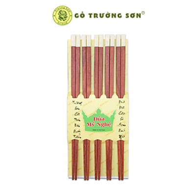 Đũa Gỗ Cẩm Ghép Ốc 5 Đôi - Đồ Dùng Nhà Bếp Thương Hiệu Trường Sơn