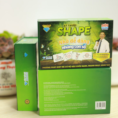 Bộ thẻ học thông minh cho bé FLASHCARD SHAPE (100 thẻ) - Nhớ dễ dàng những con số