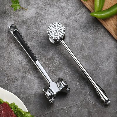 Dụng cụ búa đập thịt bằng Inox siêu bền cao cấp - búa đập thịt cầm đầm tay chắc chắn