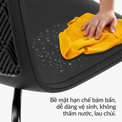 Ghế nhựa đúc chân kim loại Callipso