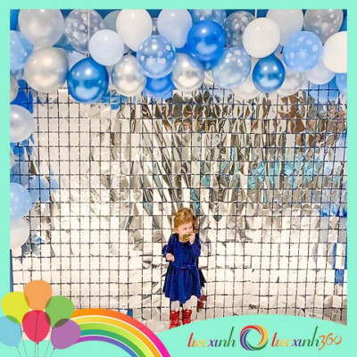 Màn kim tuyến dạng ô mosaic Square Foil Curtain