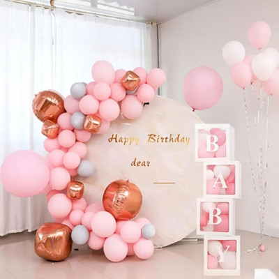 Hộp ĐỰNG BONG BÓNG trong suốt - trang trí sinh nhật, thôi nôi và party