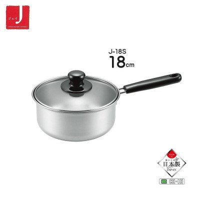 Nồi inox dùng cho bếp từ, nắp kính có tay cầm Tsubame nội địa Nhật Bản