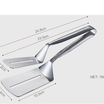  Kẹp Gắp lật thức ăn đồ nướng đồ chiên thịt cá Inox -  dài 25cm