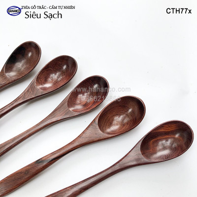 Thìa/Muỗng gỗ Trắc/Cẩm cỡ lớn (20cm) CTH773 - Decor, xúc gia vị, ăn uống siêu sạch