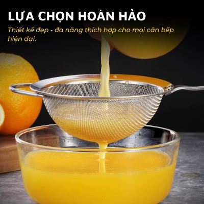Vá lưới inox 304, muôi/muỗng vớt bọt, lọc cặn cho dầu ăn đa năng DandiHome