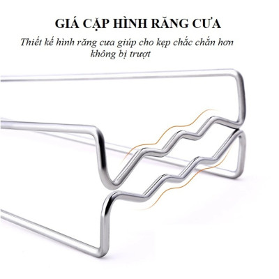 Kẹp gắp đồ nóng inox 304 cao cấp chất lượng cao kháng khuẩn thiết kế thông minh nhanh hiệu quả dễ sử dụng 