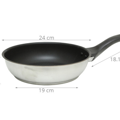 Chảo Inox Chống Dính 3 Đáy Fivestar Đủ Kích Thước 22/24/26/28 cm - Chất Lượng Cao Chính Hãng - Sử Dụng Được Tất Cả Loại Bếp