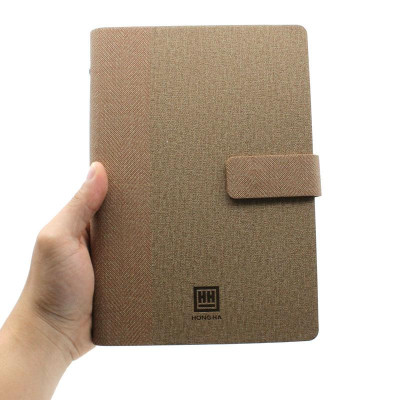 Sổ Bìa Còng Business A5 Kẻ Ngang 200 Trang 70gsm - Hồng Hà 9229 - Màu Nâu