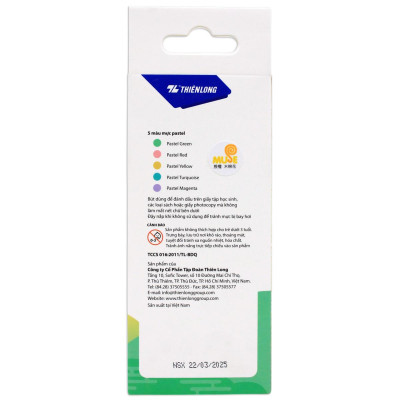 Hộp 5 Bút Dạ Quang Màu Pastel - Phiên Bản Demon Slayer - Thiên Long HL-019/DS
