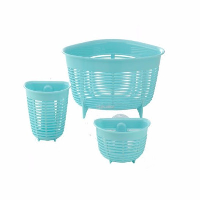 Combo 2 giỏ treo đa năng có núm hít chân không - Hàng nội địa Nhật Bản - Giao màu ngẫu nhiên