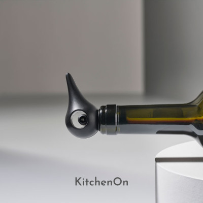 Nắp đậy chai rượu vang Bird, màu đen