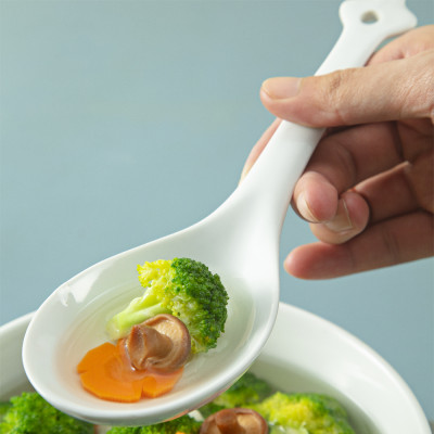 Bộ 10 sản phẩm muôi canh thẳng sứ Long Phương hàng chính hãng 