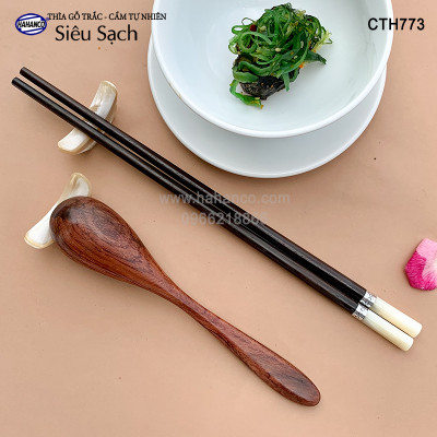 Thìa/Muỗng gỗ Trắc/Cẩm cỡ lớn (20cm) CTH773 - Decor, xúc gia vị, ăn uống siêu sạch