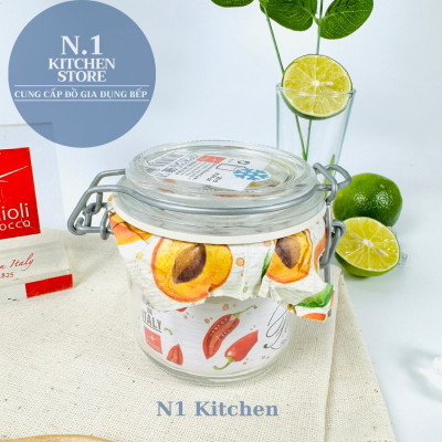 Hũ thủy tinh nắp cài kín hơi Fido 200ml Bormioli Rocco Ý - Hàng chính hãng