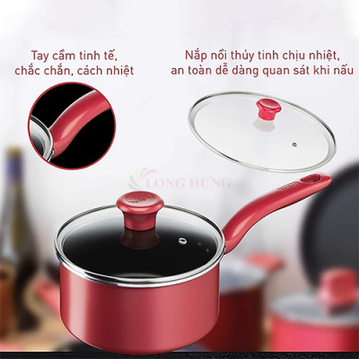 Nồi cán dài/quánh cán dài chống dính đáy từ Tefal So Chef 18cm x 2.26L G1352395 - Hàng chính hãng