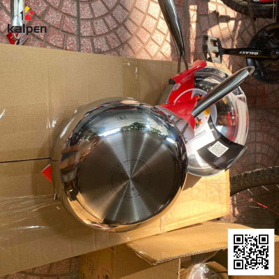 Chảo sâu lòng Inox 304 đúc liền khối 3 lớp miệng rót Kalpen Zenger 24cm, - Hàng chính hãng