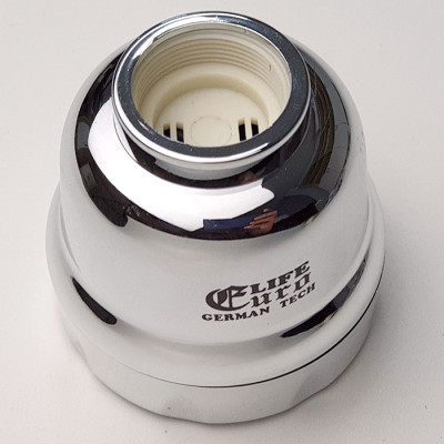 Đầu Vòi Tăng Áp 1 Chế Độ Chảy Mạ Chrome Eurolife EL-TA03 (Trắng Bạc)